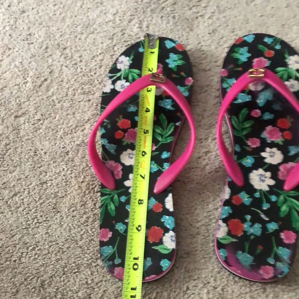Kate‎ Spade Floral Flip Flops Women’s Size 9 10 •READ